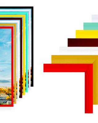 RAMA ALUMINIOWA PLEXI ANTYREFLEKS A4 21×29,7 cm – 8 kolorów